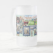 ファッション式 フロストグラスビールジョッキ (正面左)