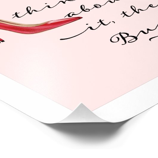 ファッション引用文レッドローゼレッドハイヒールパンプスシューズ フォトプリント            (角)