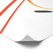 ファッション抽象芸術ロリケート絵を描(ばちゃばちゃ)跳ねる ポスター (角)