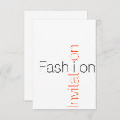 ファッション招待状 招待状 (正面/裏面)