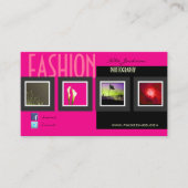 ファッション撮影/写真テンプレート 名刺 (正面)