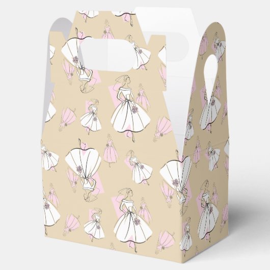 ファッション新婦ニュートラル数々のグループ用箱ゲーブル フェイバーボックス (オープン)