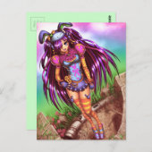 ファッション日本のアニメ女子 ポストカード (正面/裏面)