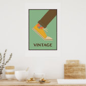 ファッション未編集ヴィンテージ写真Old Eutitic Pict ポスター (キッチン)