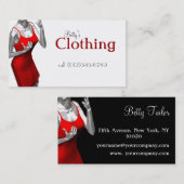 ファッション業 名刺 (正面/裏面)