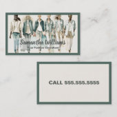 ファッション業 名刺 (正面/裏面)