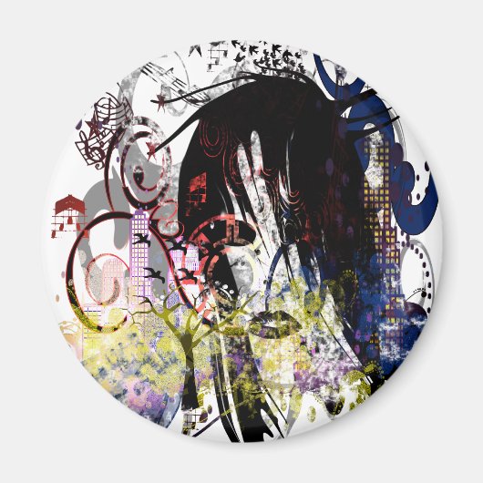 ファッション深呼吸 マグネット (正面)