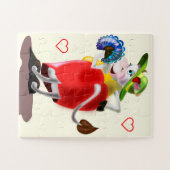 ファッション牛 ジグソーパズル (横)