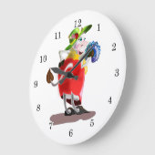 ファッション牛 ラージ壁時計 (傾斜)