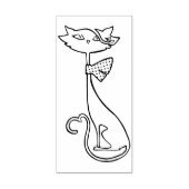 ファッション猫のスタンプ ラバースタンプ (インプリント)