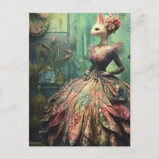 ファッション猫 ポストカード (正面)