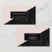 ファッション石板幾何色ブロック 名刺 (正面/裏面)