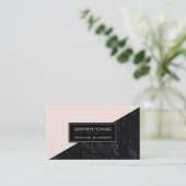 ファッション石板幾何色ブロック 名刺 (スタンド正面)