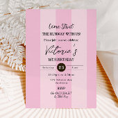 ファッション第16誕生日シフェミニンックガーリー 招待状