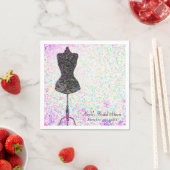 ファッション紙吹雪マネキモダンンカスタムパーティー スタンダードカクテルナプキン (インサイチュ)