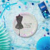 ファッション紙吹雪マネキモダンンカスタムパーティー ペーパープレート (パーティー)