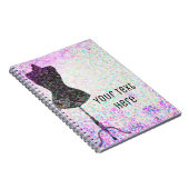 ファッション紙吹雪マネキンモダンパーソナライズされた ノートブック (右側)