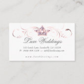 ファッション結婚ズクラエレガントウングリッターバス 名刺 (裏面)