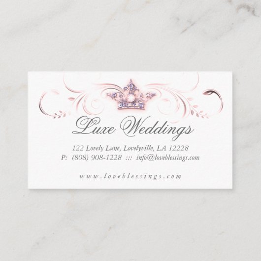 ファッション結婚ズクラエレガントウングリッターバス 名刺 (裏面)