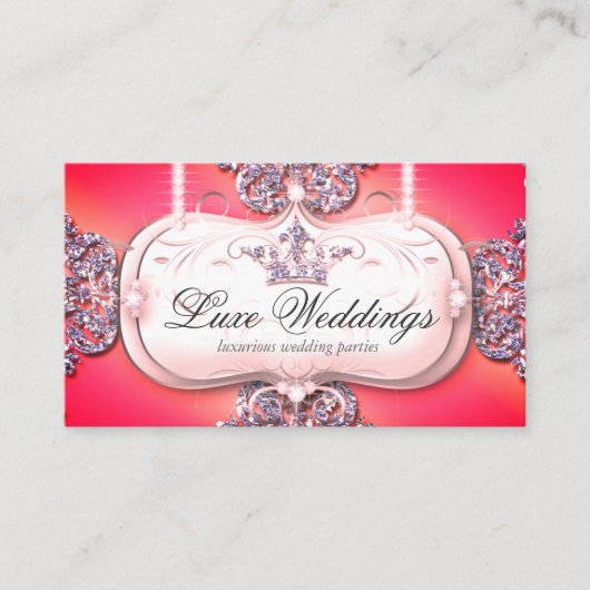 ファッション結婚ズクラエレガントウングリッターバス 名刺 (正面)