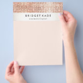 ファッション美しいサロンフェイク銅セクイン チラシ (手)