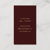 ファッション美しいサロンヴィンテージシャンデリア設計者 名刺 (裏面)