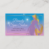 ファッション美しいスパサロンマーメイドイラストレーション 名刺 (正面)