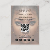 ファッション美しいビジネス5写真ソーシャルメディア 名刺 (裏面)