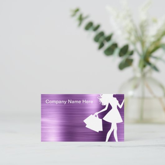 ファッション美しい化粧品テーマ 名刺 (スタンド正面)