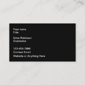 ファッション美しい化粧品テーマ 名刺 (裏面)