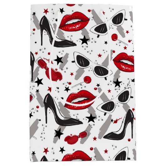 ファッション美しい抱き枕 ミディアムペーパーバッグ (正面)