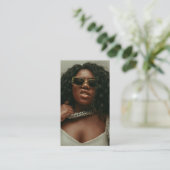 ファッション美しいBlogger Content Creatorフルフォト 名刺 (スタンド正面)