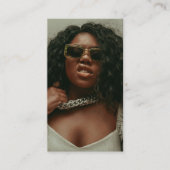 ファッション美しいBlogger Content Creatorフルフォト 名刺 (正面)