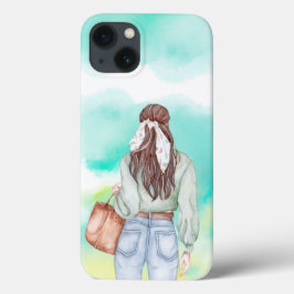 ファッション美少女 iPhone 13ケース