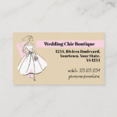 ファッション花嫁ニュートラルヘッダー名刺 名刺 (裏面)