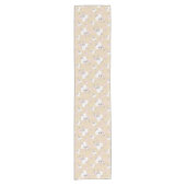 ファッション花嫁ニュートラル数々のグループランナー ショートテーブルランナー (正面)