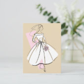 ファッション花嫁ニュートラル葉書 ポストカード (スタンド正面)