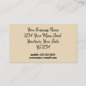 ファッション花嫁ニュートラル 名刺 (裏面)