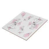ファッション花嫁ピンクグループ数々のタイル タイル (側面)