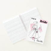 ファッション花嫁ピンクグループ花嫁の名前の日付数々の ノートブック (内部)