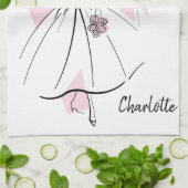 ファッション花嫁ピンクグループ花嫁キッチンタオル キッチンタオル (折り畳み)