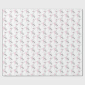 ファッション花嫁ピンク数々のラッピング紙 ラッピングペーパー (フラット)