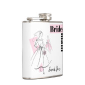 ファッション花嫁ピンク花嫁メイド名フラスコ フラスク (右)