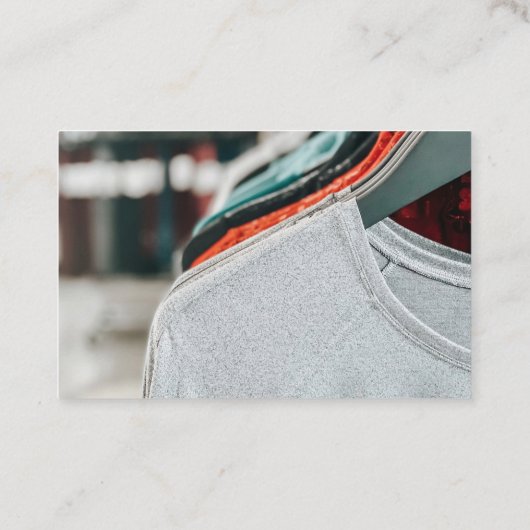 ファッション衣服の着替え 名刺 (裏面)