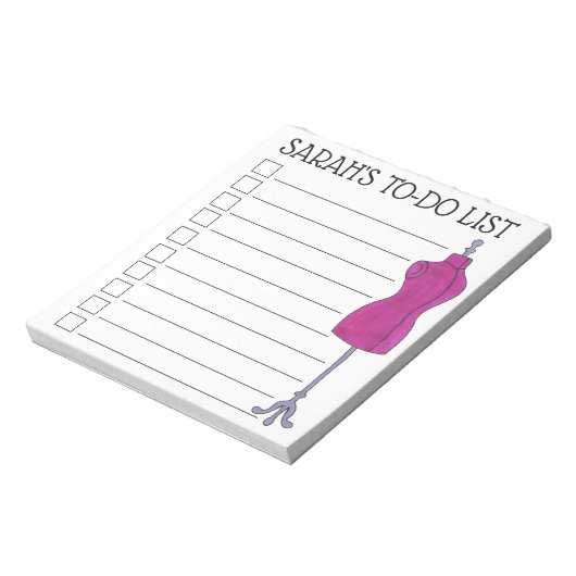 ファッション衣装デザイナー一覧するシームストレス ノートパッド (回転)