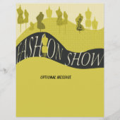 ファッション表示スタイルデザイナ招待状 チラシ (裏面)