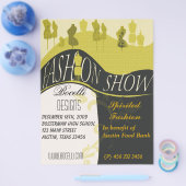 ファッション表示スタイルデザイナ招待状 チラシ (シングル)