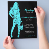 ファッション表示(ターコイズ) チラシ (手)