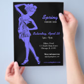 ファッション表示(淡色石板青) チラシ (手)