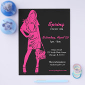 ファッション表示(深いピンク) チラシ (シングル)